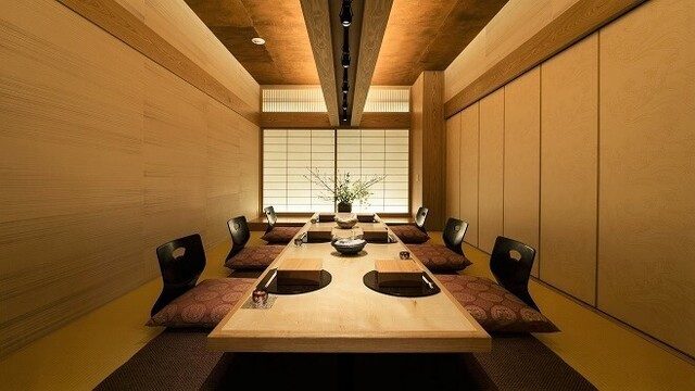 個室会席 北大路 八重洲茶寮の掘りごたつの個室