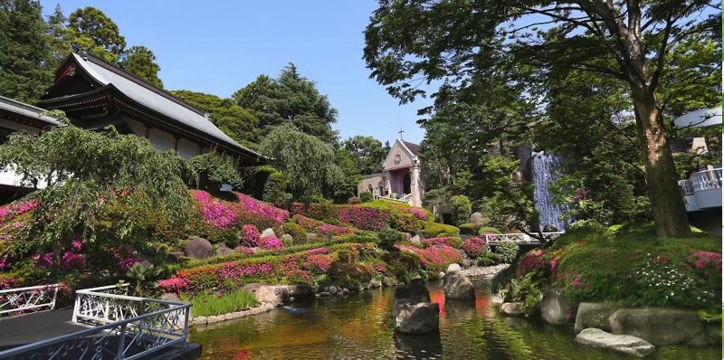 日本料理 季京 ロイヤルガーデンパレス柏日本閣の庭園